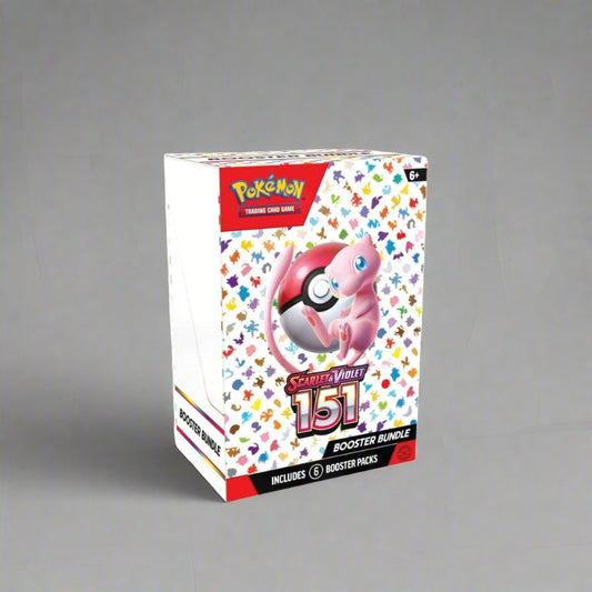 151 Booster Bundle - Pokémon SV: Scarlet & Violet 151 (MEW) - Includes 6 booster packs with iconic Pokémon cards.